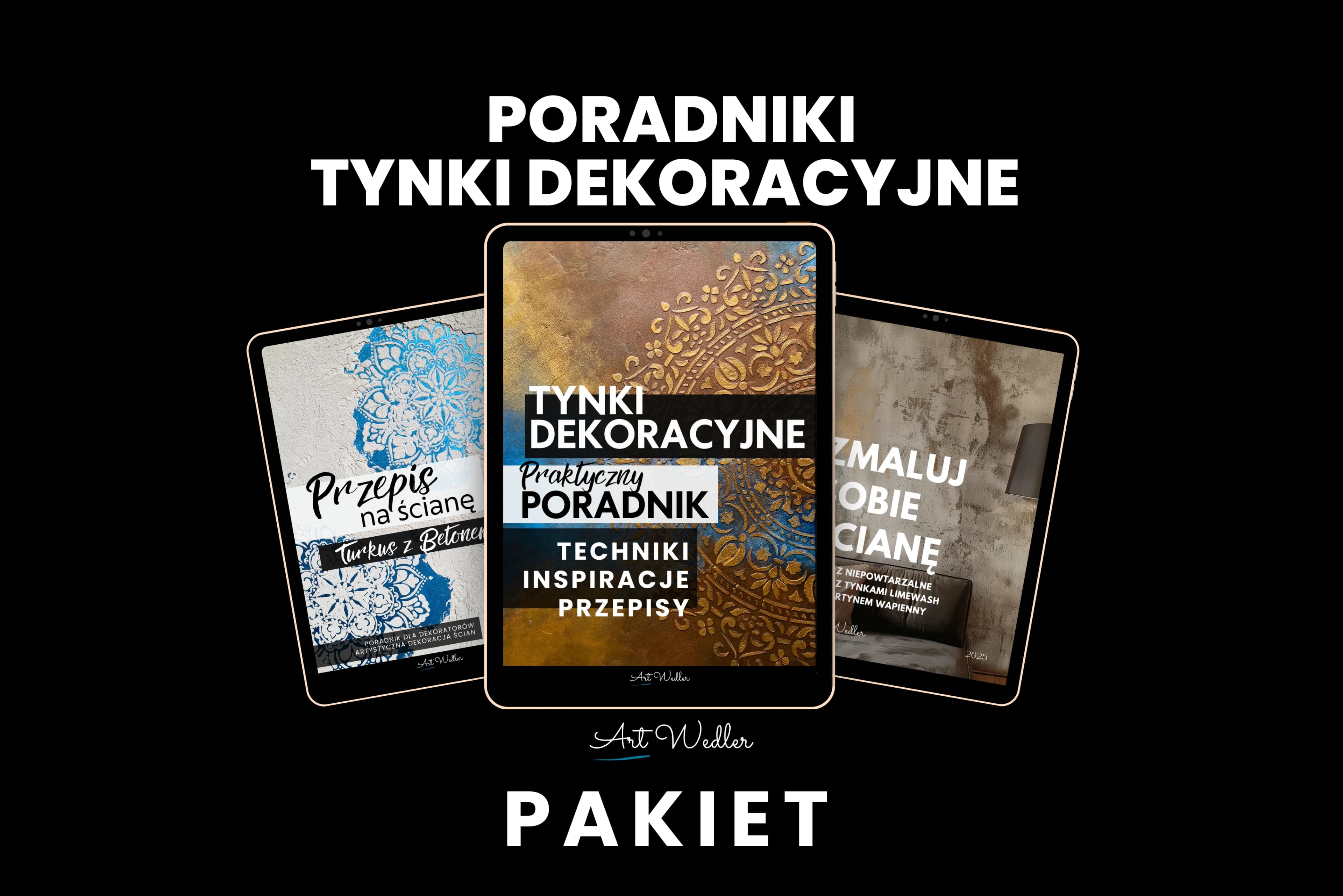 Pakiet Tynki Dekoracyjne Poradniki + 2 listy linki do materiałów